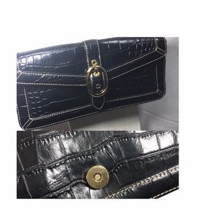 Giani Bernini  leather gold chain crossbody bag